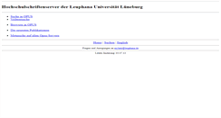 Desktop Screenshot of kirke.ub.uni-lueneburg.de