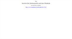 Desktop Screenshot of mathematik.uni-lueneburg.de