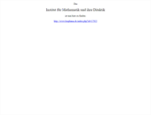 Tablet Screenshot of mathematik.uni-lueneburg.de